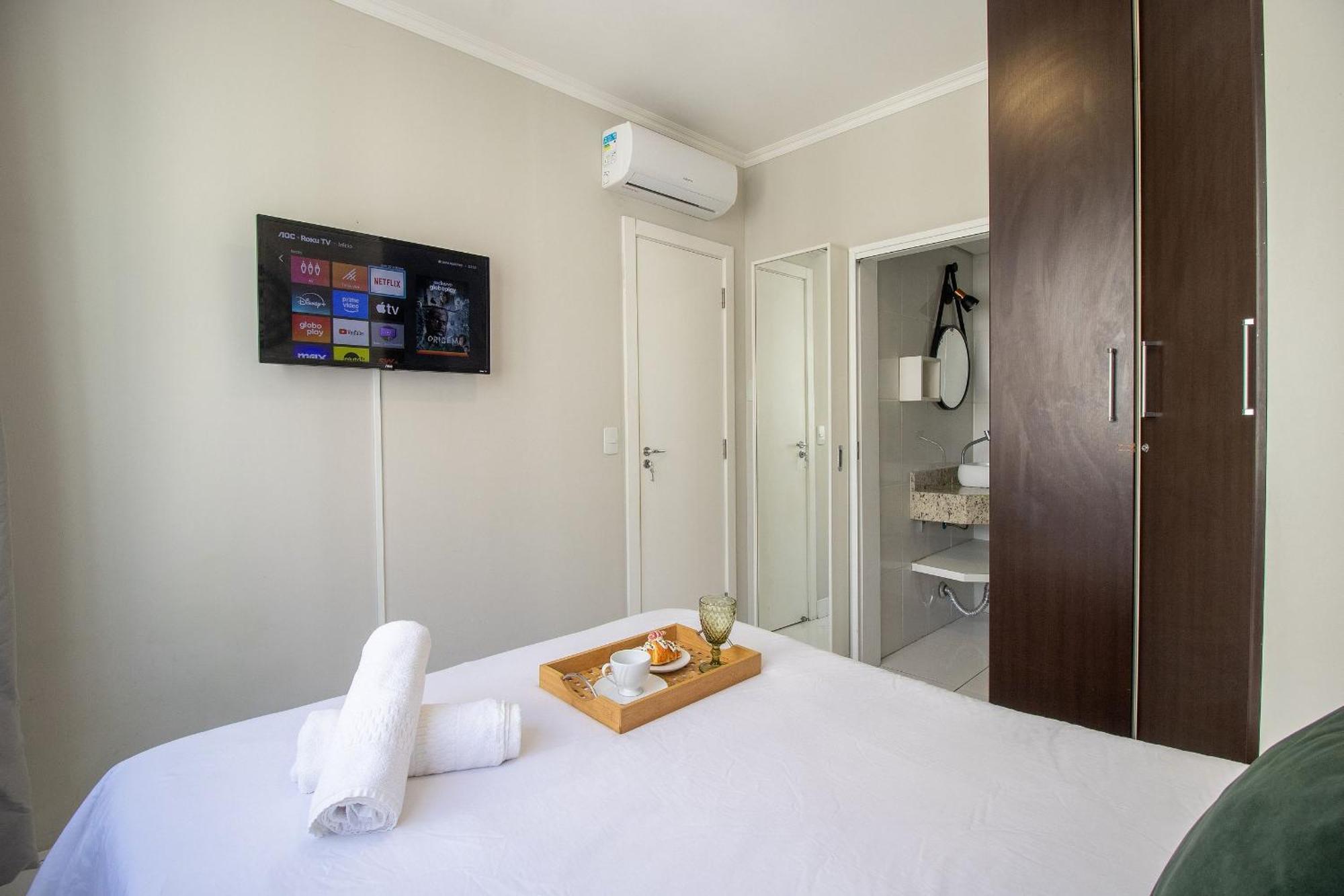 Apartment Pos73b - Climatizado, Tv Smart, Prox Av. Brasil *